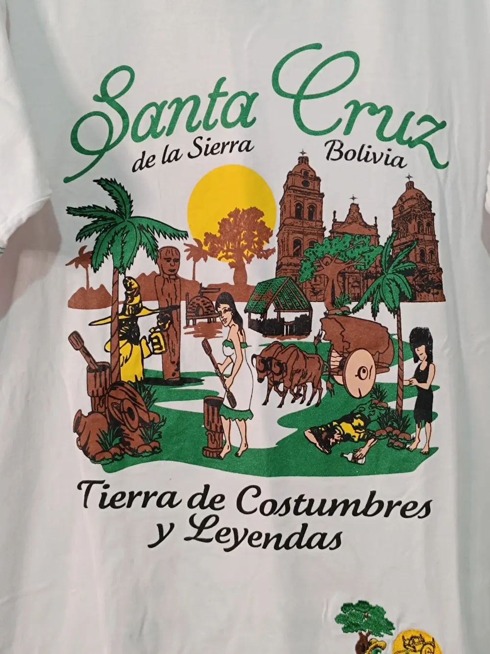 Camiseta manga corta Santa Cruz de la Sierra Bolivia talla XL ver medidas, foto 5