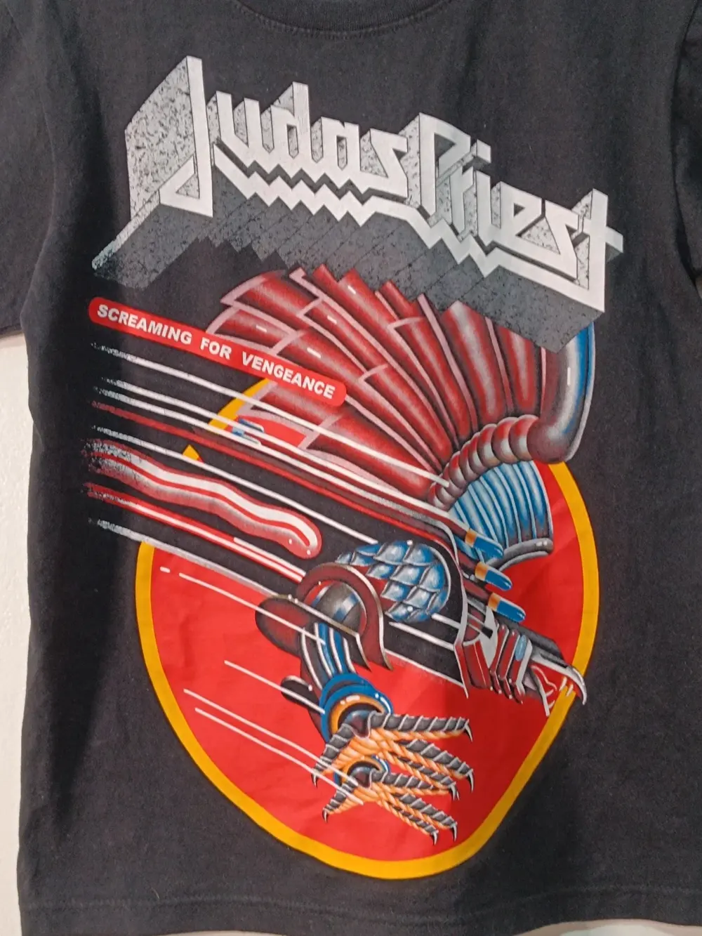 Camiseta manga corta Judas Priest Screaming for Vengeance made in USA Solid Rock talla S, foto 2