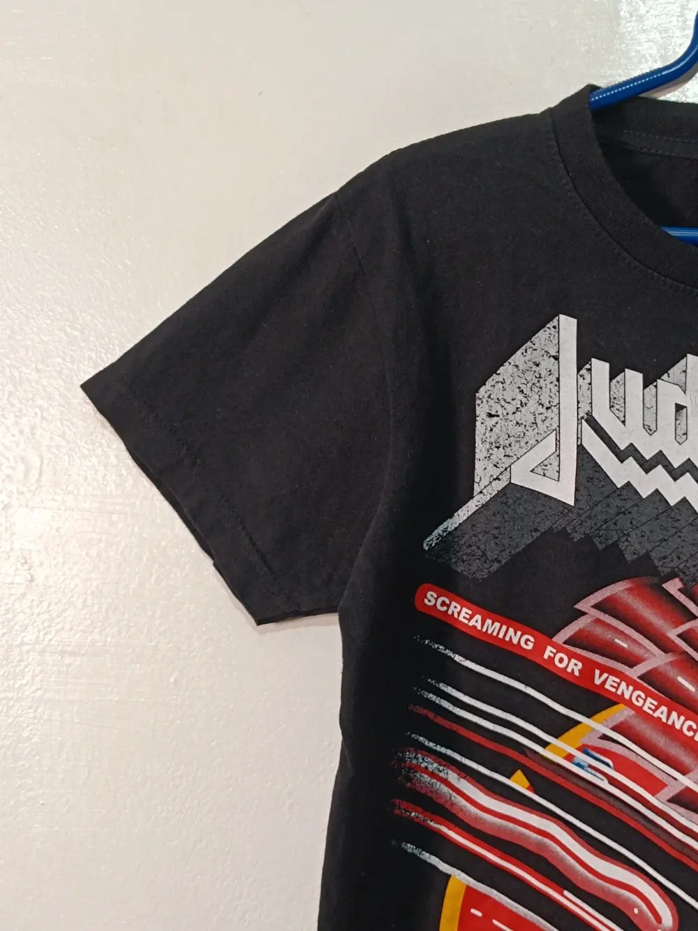 Camiseta manga corta Judas Priest Screaming for Vengeance made in USA Solid Rock talla S, foto 4