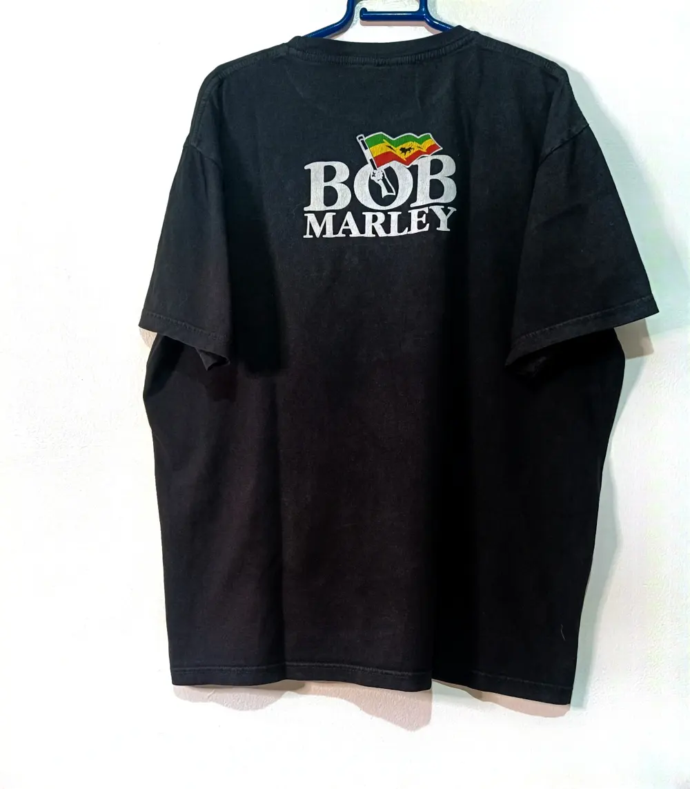 Camiseta manga corta vintage Y2K Bob Marley talla XL Hot Rock, foto 4