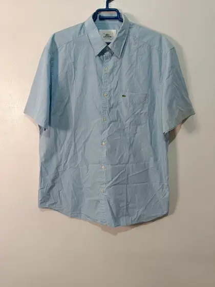 Camisa a rayas manga corta Lacoste talla 44 ver medidas
