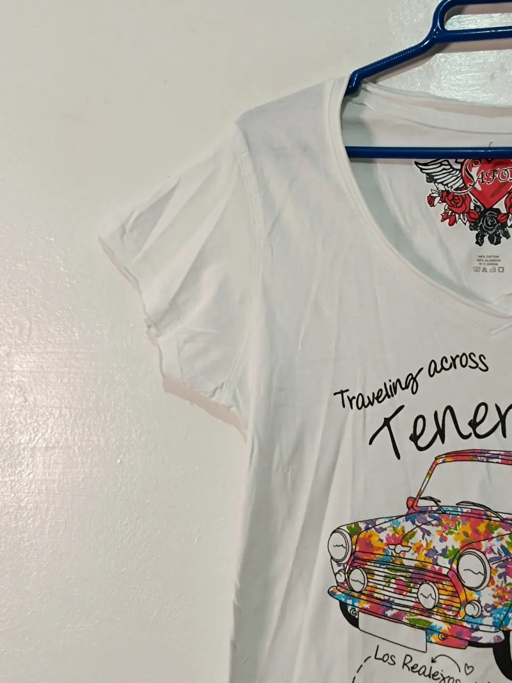 Camiseta manga corta estampado floral Mini Tenerife talla L Safon, foto 5