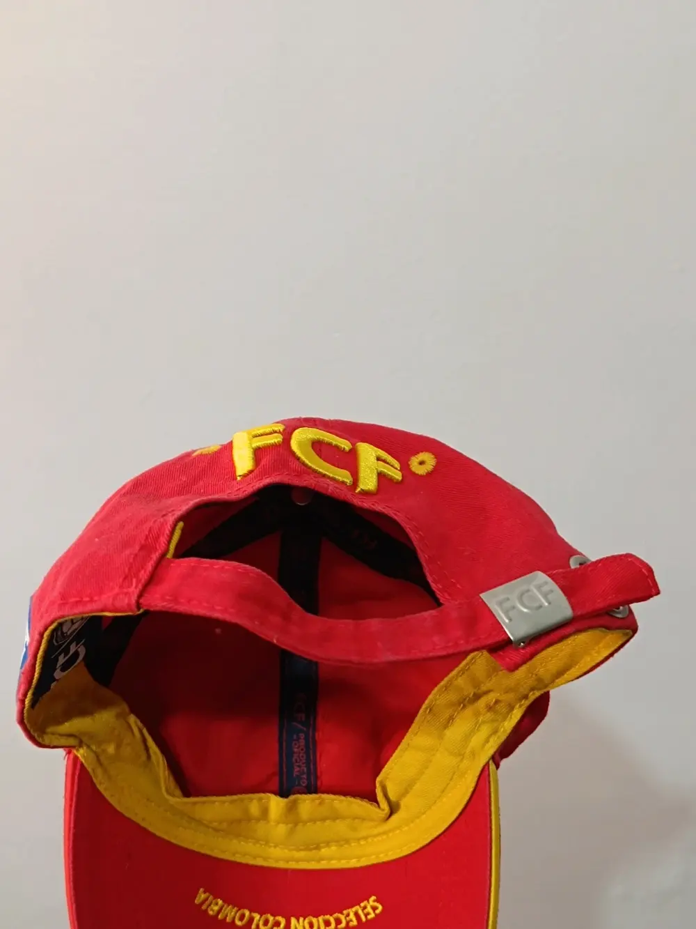 Gorra oficial Federación Colombiana de futbol talla única ajustable adulto unisex, foto 4