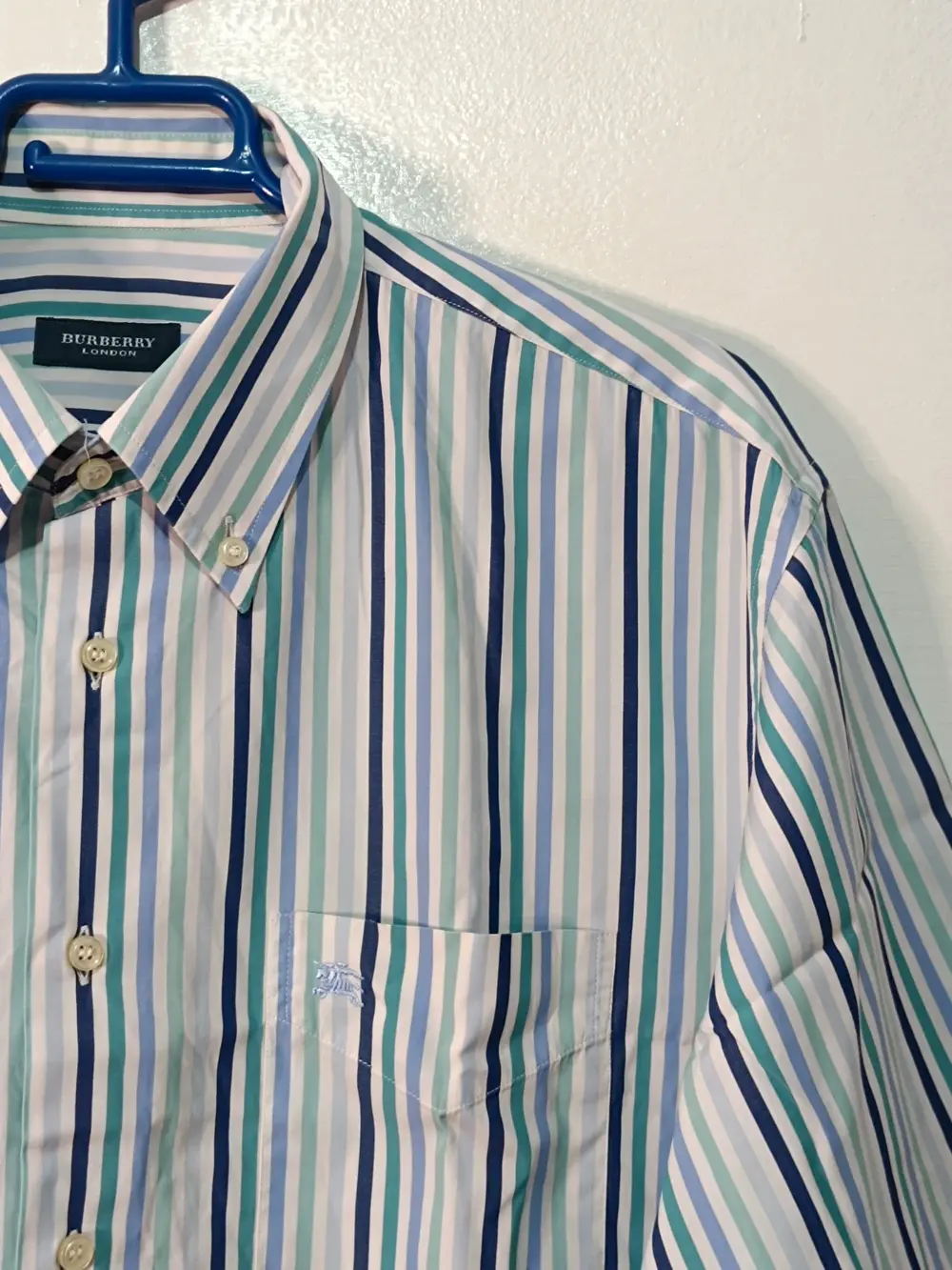 Camisa a rayas manga corta Burberry talla 5 equivale a una XL ver medidas, foto 4