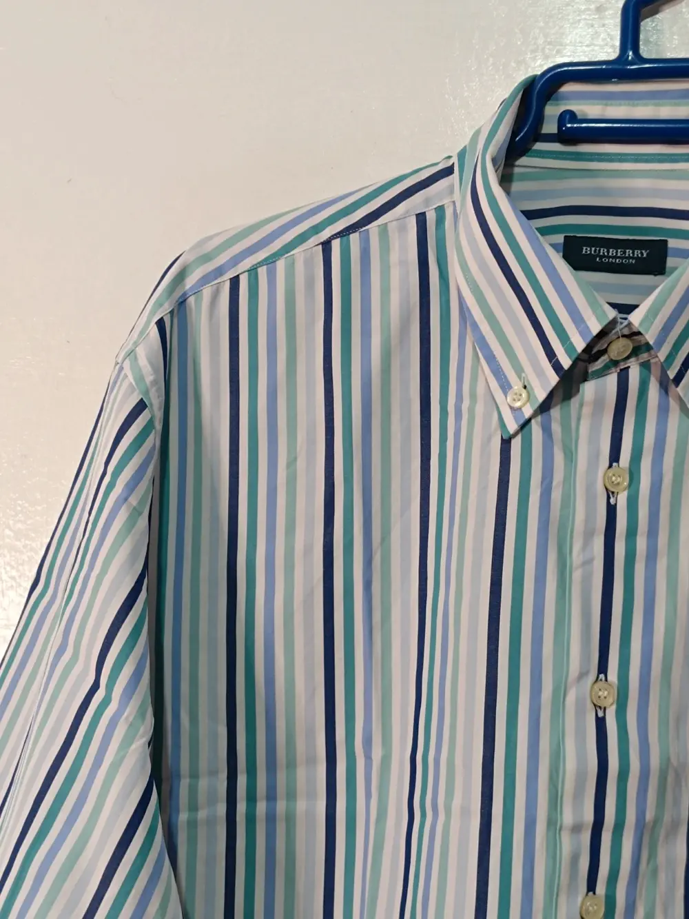 Camisa a rayas manga corta Burberry talla 5 equivale a una XL ver medidas, foto 5