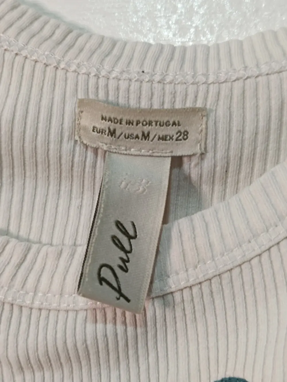 Top corto canalé vintage Y2K Pull & Bear Yin Yang talla M, foto 4