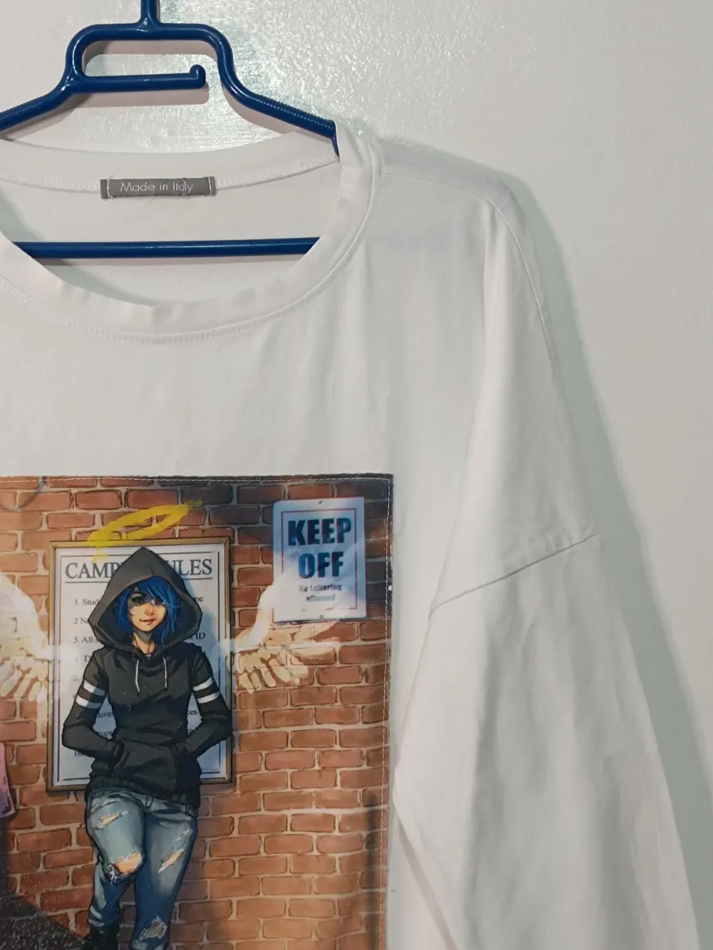 Camiseta manga larga estampada anime/manga talla 5 sirve para M/L ver medidas, foto 3