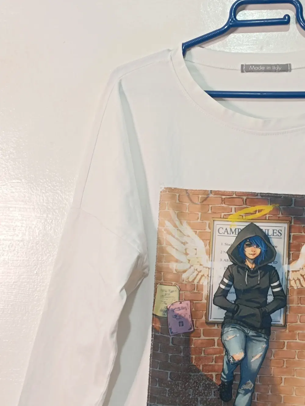 Camiseta manga larga estampada anime/manga talla 5 sirve para M/L ver medidas, foto 4