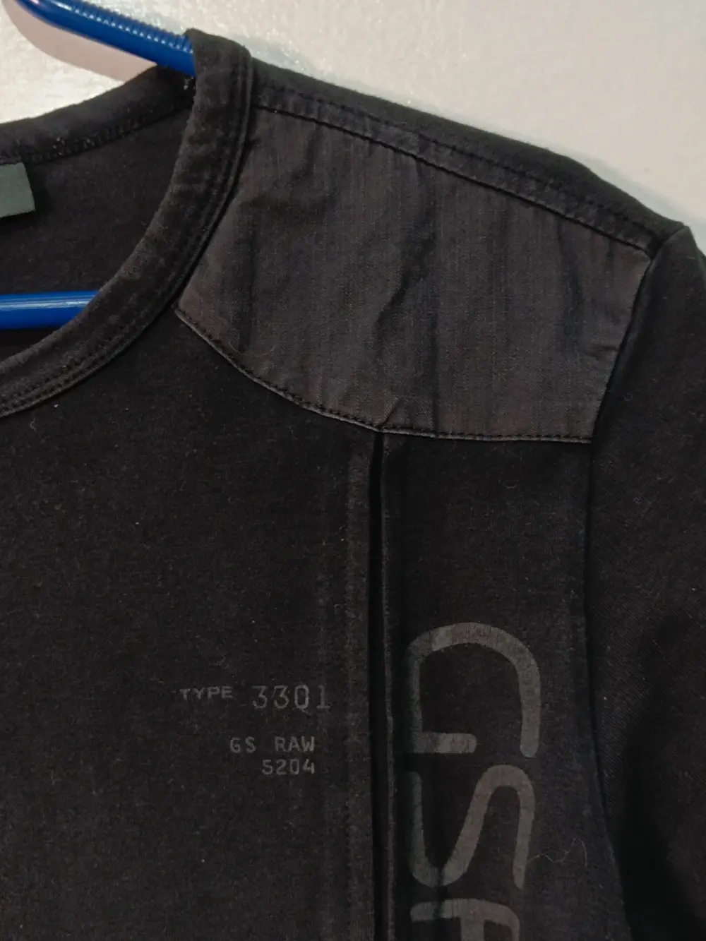 Camiseta negra estilo militar G-Star RAW talla M ver medidas, foto 3
