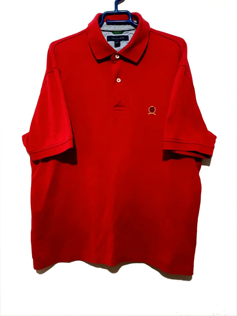 Polo manga corta Tommy Hilfiger Rojo Talla L 100% Algodón