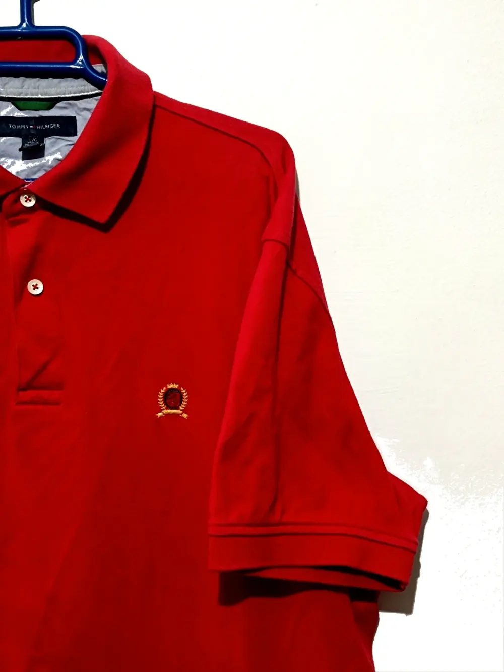 Polo manga corta Tommy Hilfiger Rojo Talla L 100% Algodón, foto 2