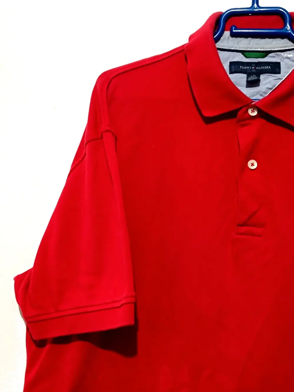 Polo manga corta Tommy Hilfiger Rojo Talla L 100% Algodón, foto 3