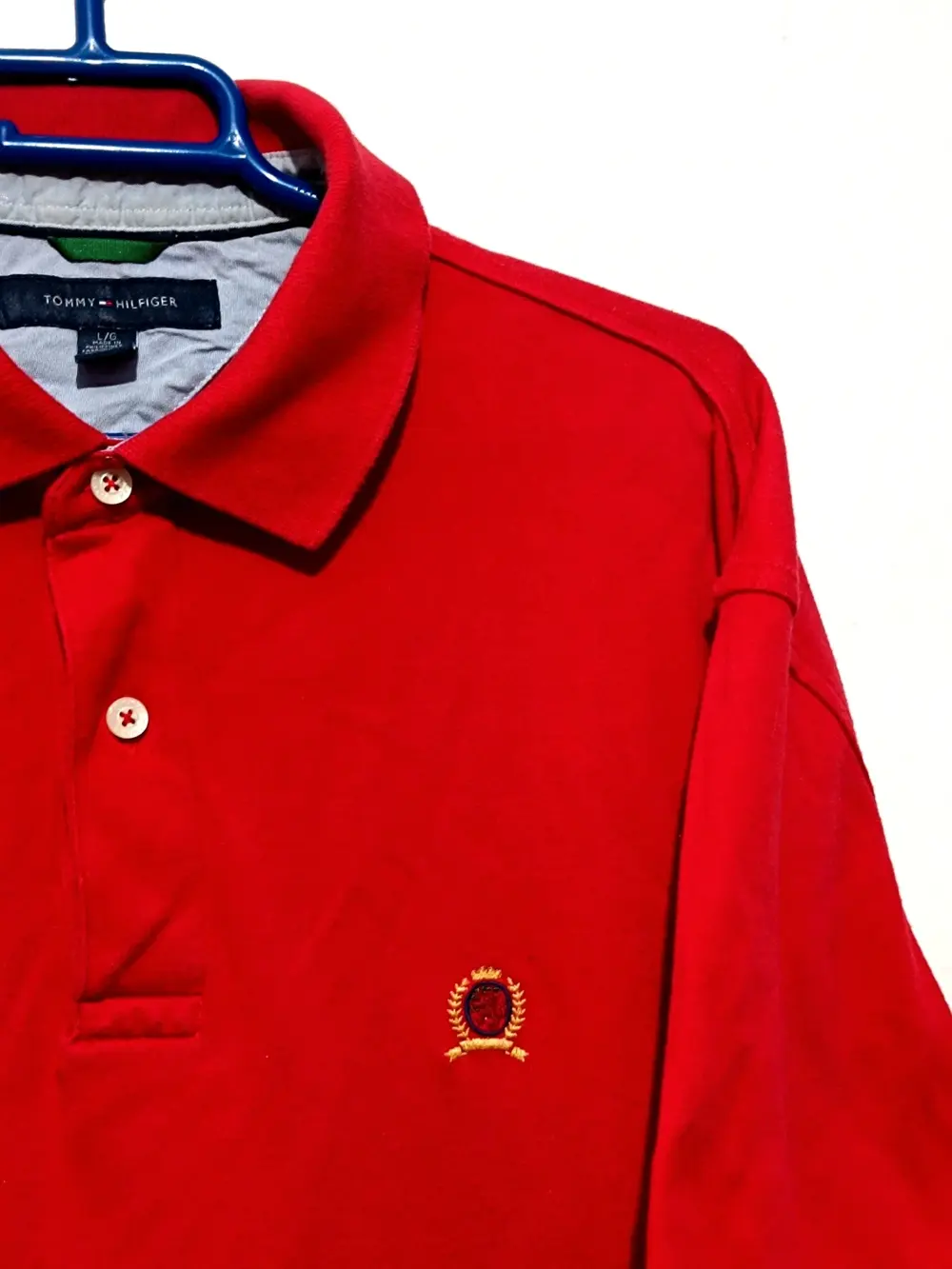 Polo manga corta Tommy Hilfiger Rojo Talla L 100% Algodón, foto 4