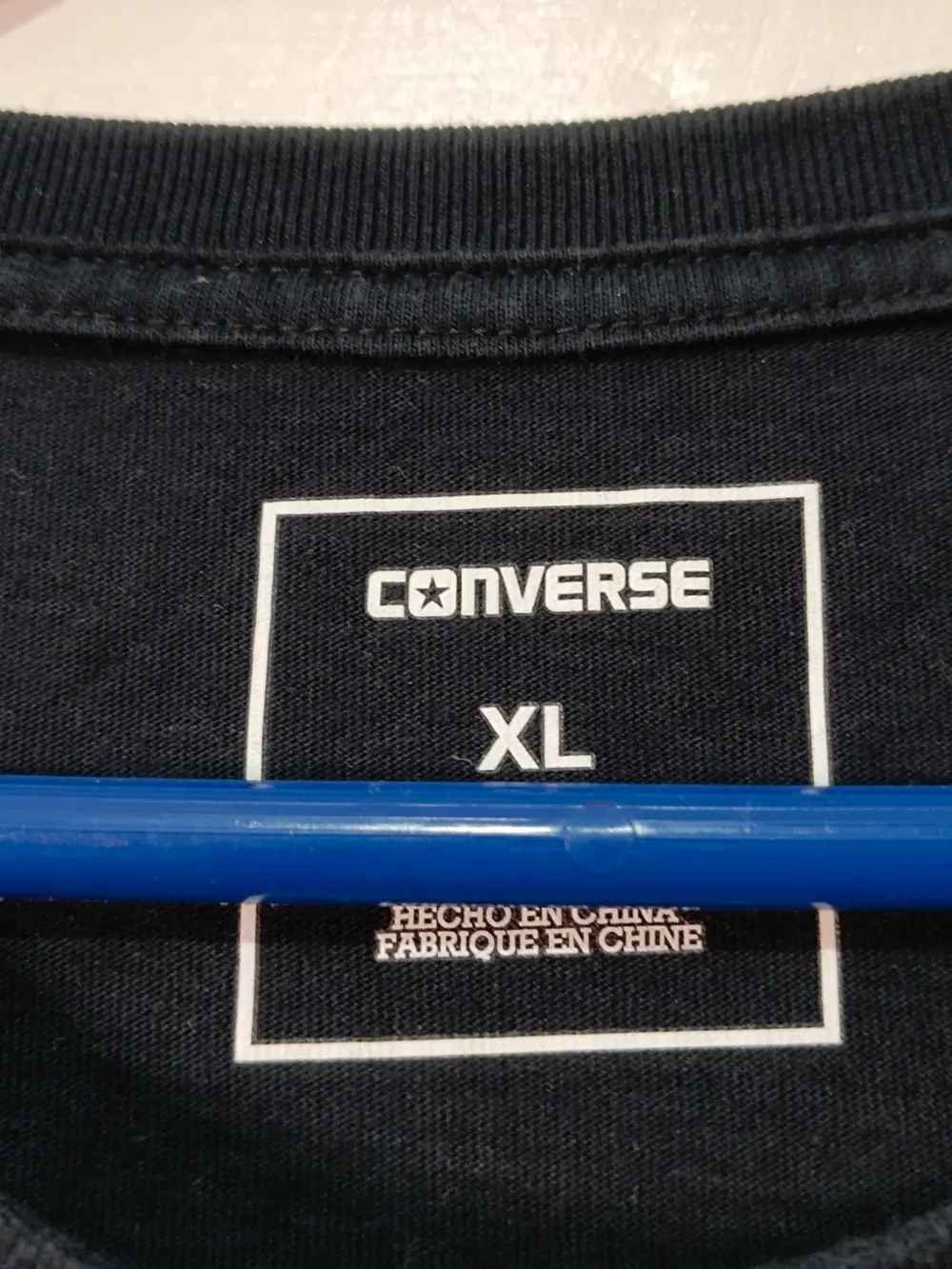 Camiseta Converse Neon XL negra 100% algodón, foto 5