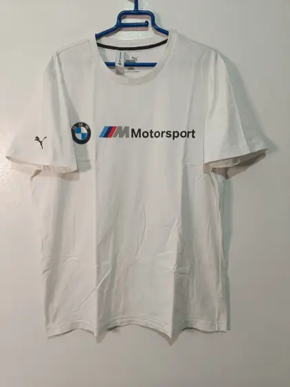Camiseta Puma x BMW M Motorsport Blanca Logo Talla L Oficial