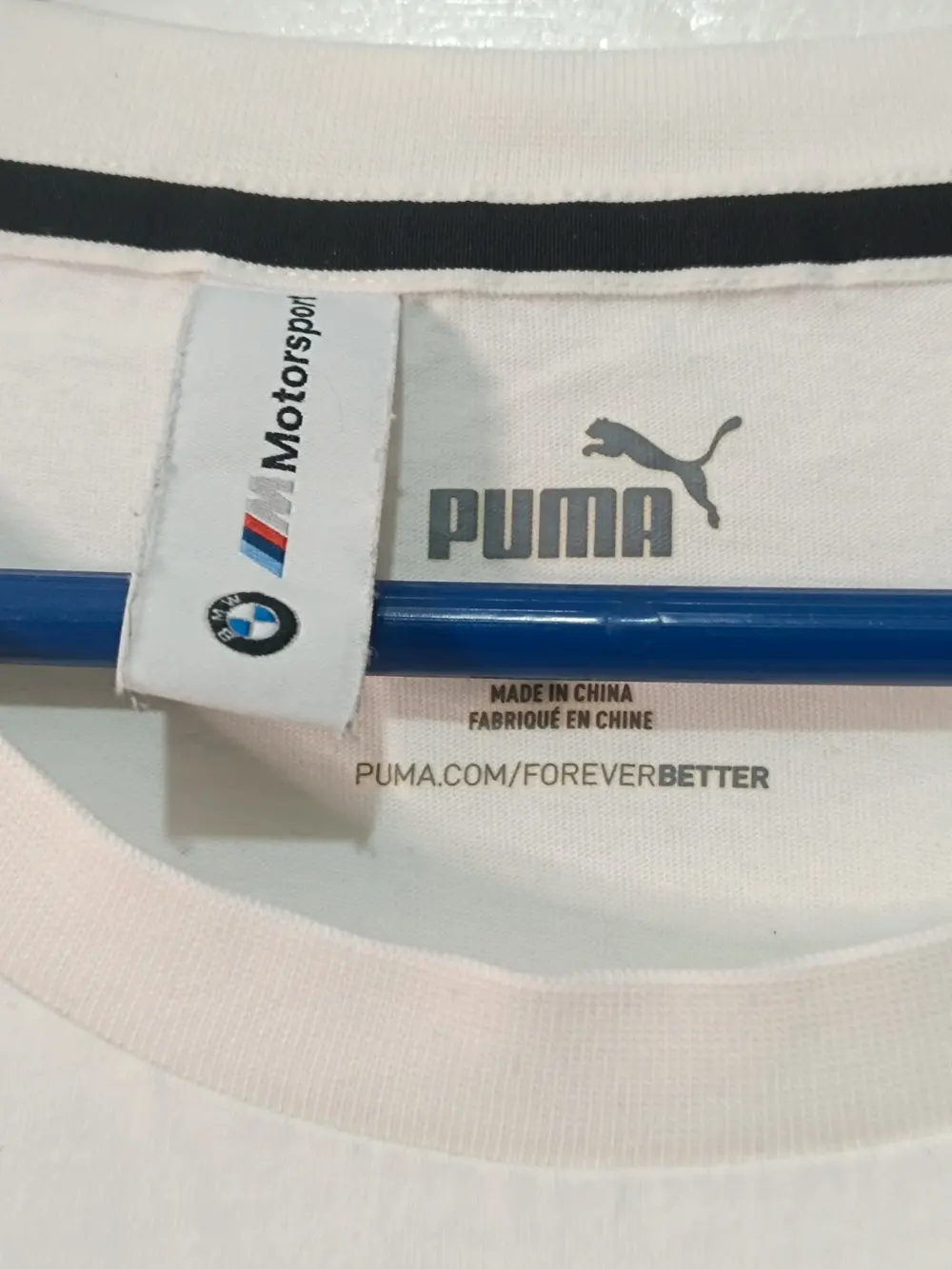 Camiseta Puma x BMW M Motorsport Blanca Logo Talla L Oficial, foto 3