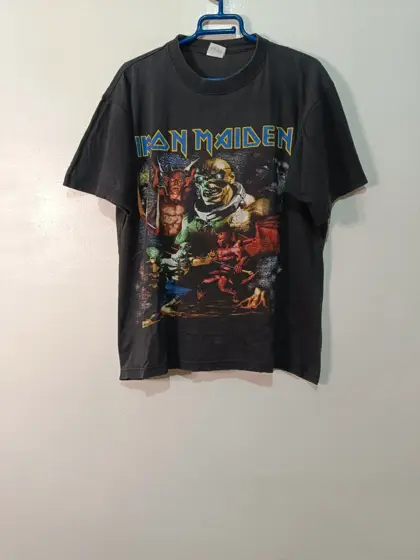 Camiseta Iron Maiden Ed Hunter Reunion Tour 1999 Vintage Firefox equivale a una M ver medidas