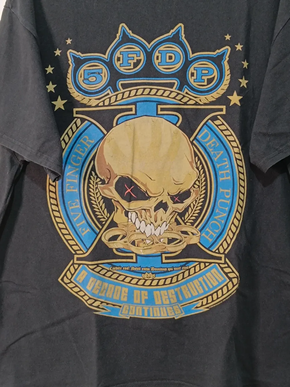 Camiseta Five Finger Death Punch 5FDP A Decade of Destruction Tour talla XL Gildan, foto 2