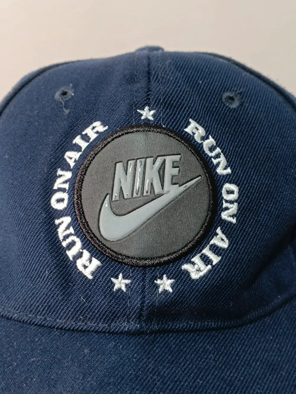 Gorra Nike Vintage 90s Team Nike Sports Run On Air Azul Marino Ajustable Unisex, foto 2