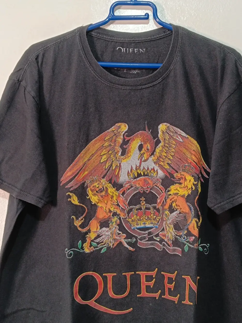 Camiseta Queen Classic Crest Escudo Oficial Licencia Roger Taylor XL Band Tee Freddie Mercury, foto 2