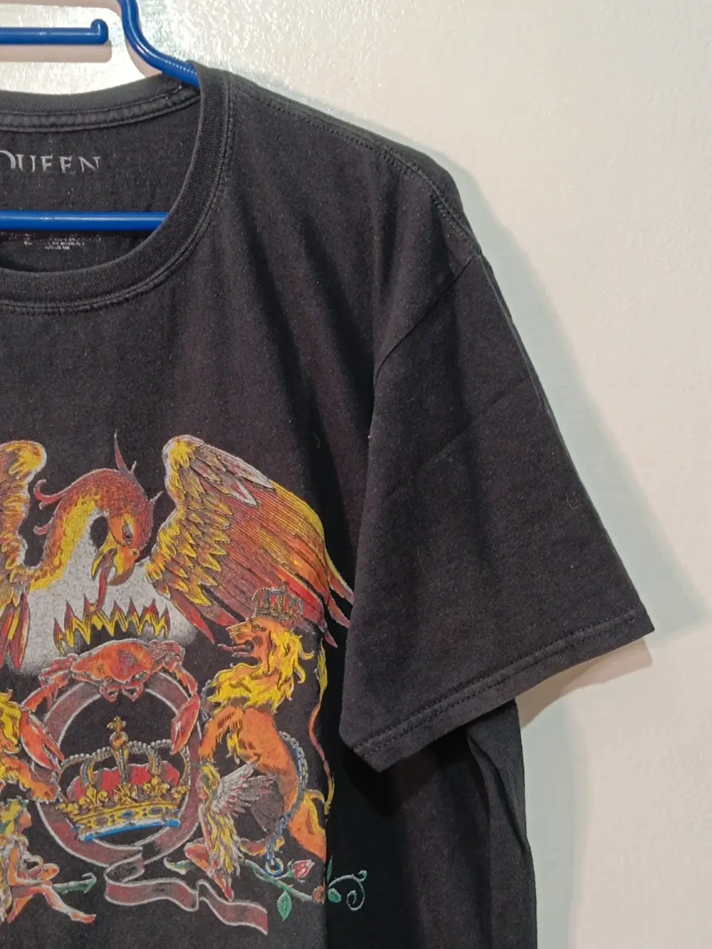Camiseta Queen Classic Crest Escudo Oficial Licencia Roger Taylor XL Band Tee Freddie Mercury, foto 4