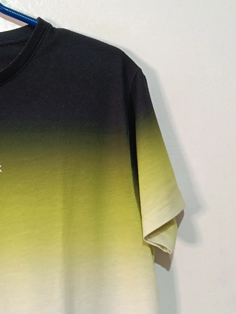 Camiseta SikSilk Fade Degradado Negro Verde Lima Blanco Talla S Streetwear, foto 3