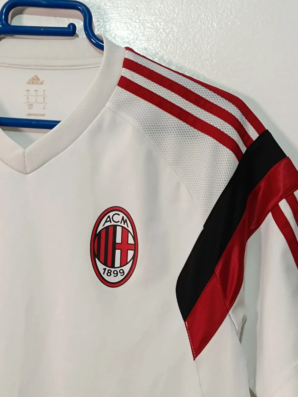 Camiseta Entrenamiento AC Milan Adidas Adizero | Talla S | Climacool | Vintage 2014, foto 4
