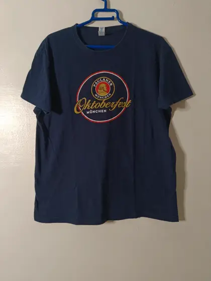 Camiseta Paulaner Oktoberfest München · Azul Marino · Talla M · Recuerdo Múnich