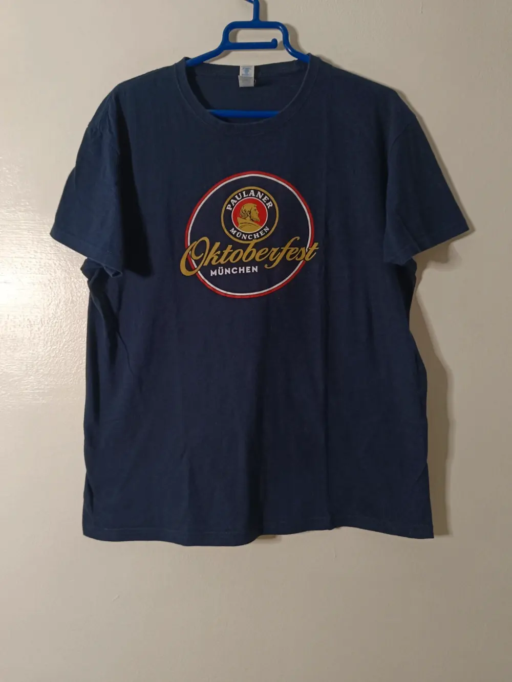Camiseta Paulaner Oktoberfest München · Azul Marino · Talla M · Recuerdo Múnich