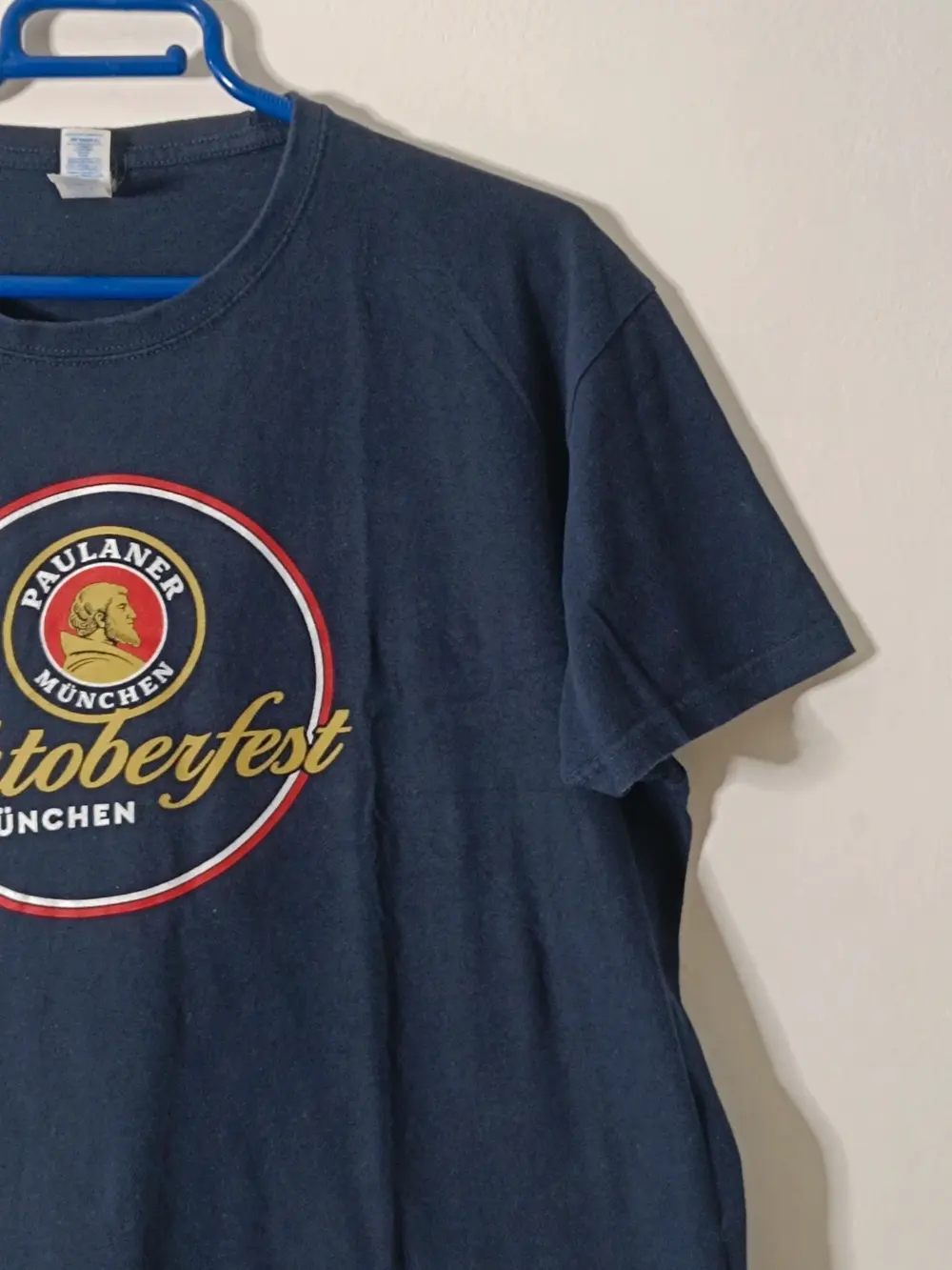 Camiseta Paulaner Oktoberfest München · Azul Marino · Talla M · Recuerdo Múnich, foto 2