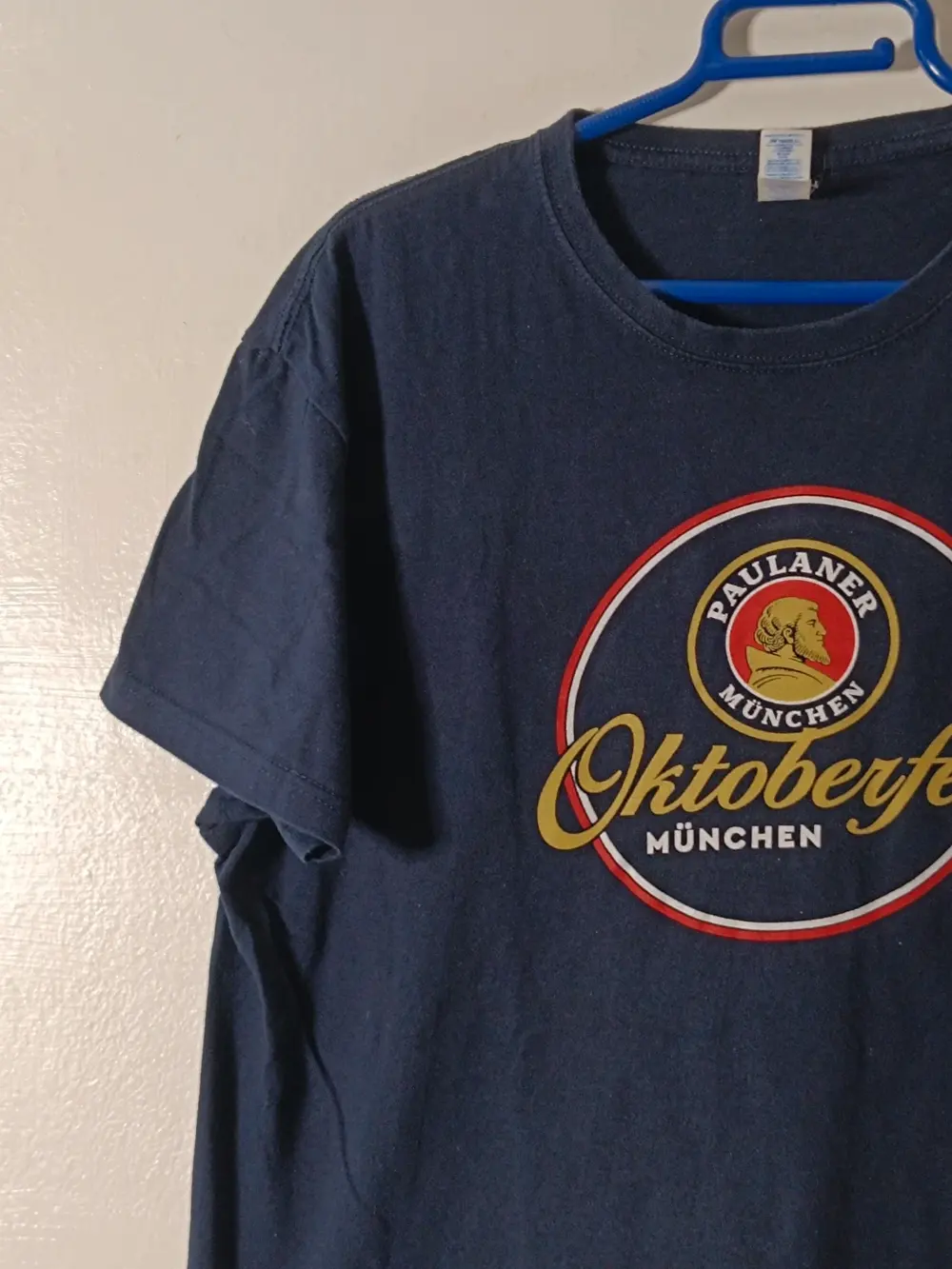 Camiseta Paulaner Oktoberfest München · Azul Marino · Talla M · Recuerdo Múnich, foto 3