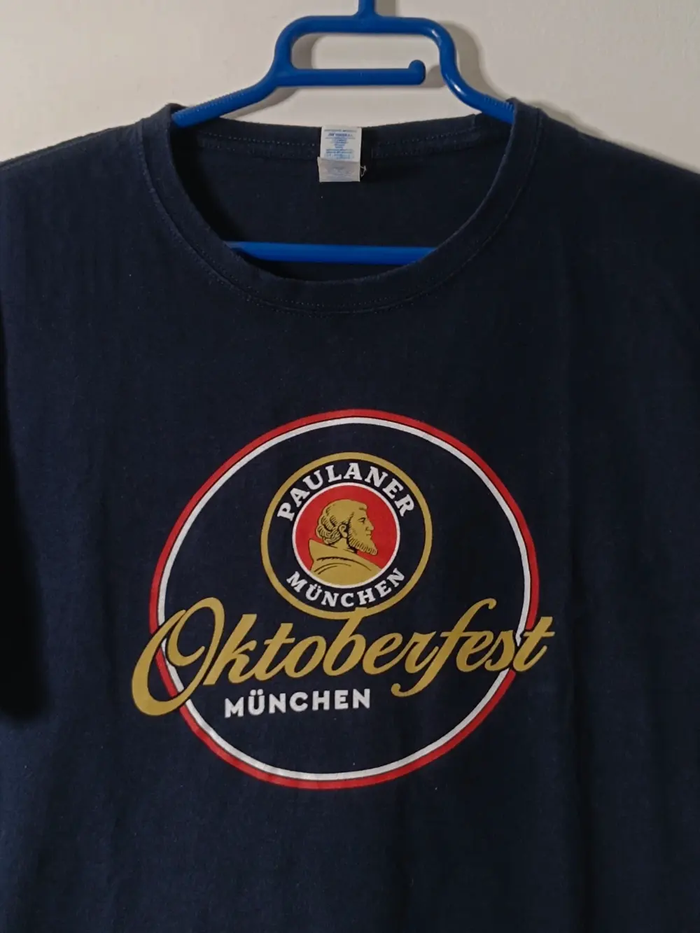 Camiseta Paulaner Oktoberfest München · Azul Marino · Talla M · Recuerdo Múnich, foto 4