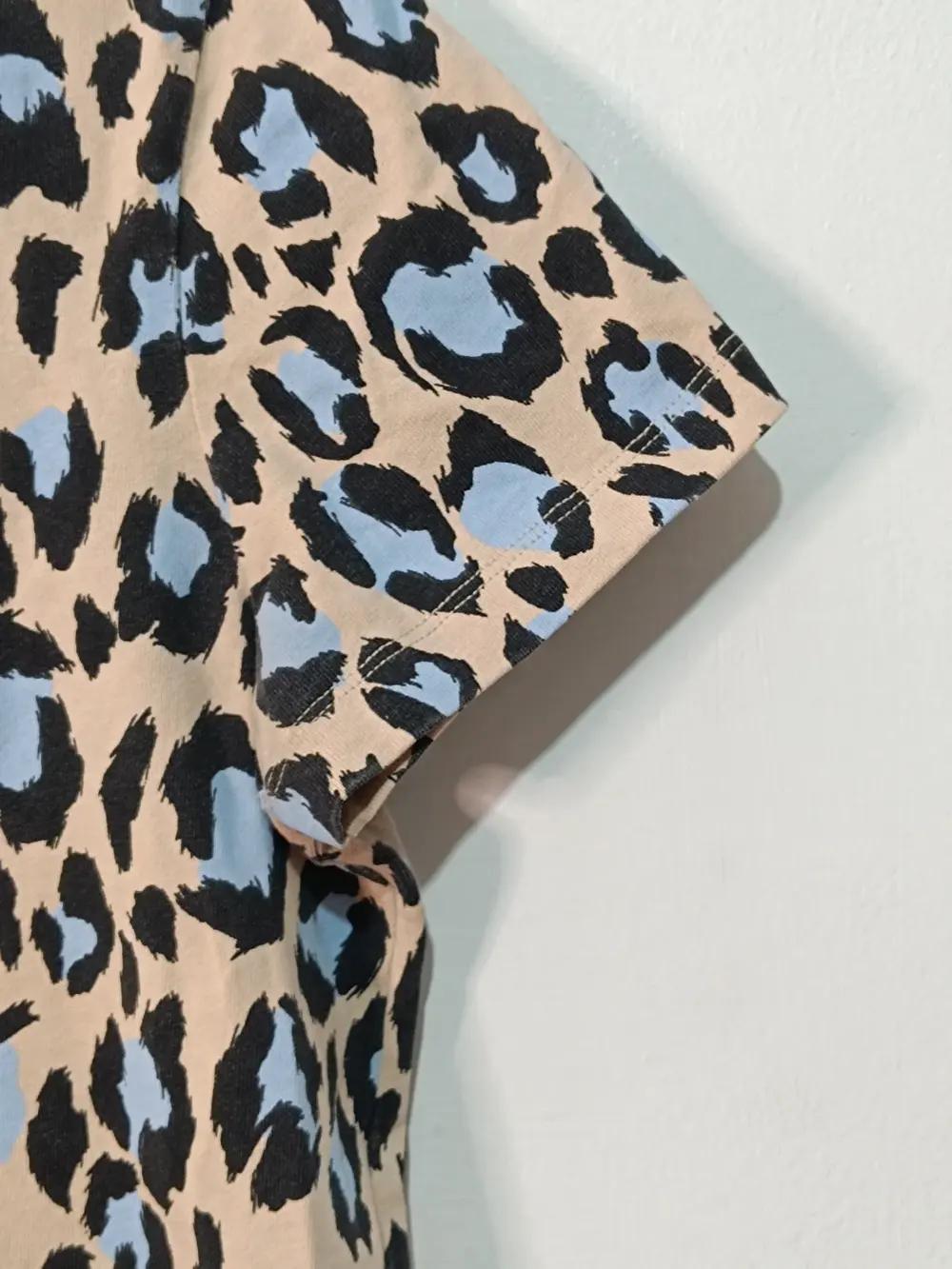 Camiseta KENZO Leopardo Azul y Beige - Talla M, foto 4