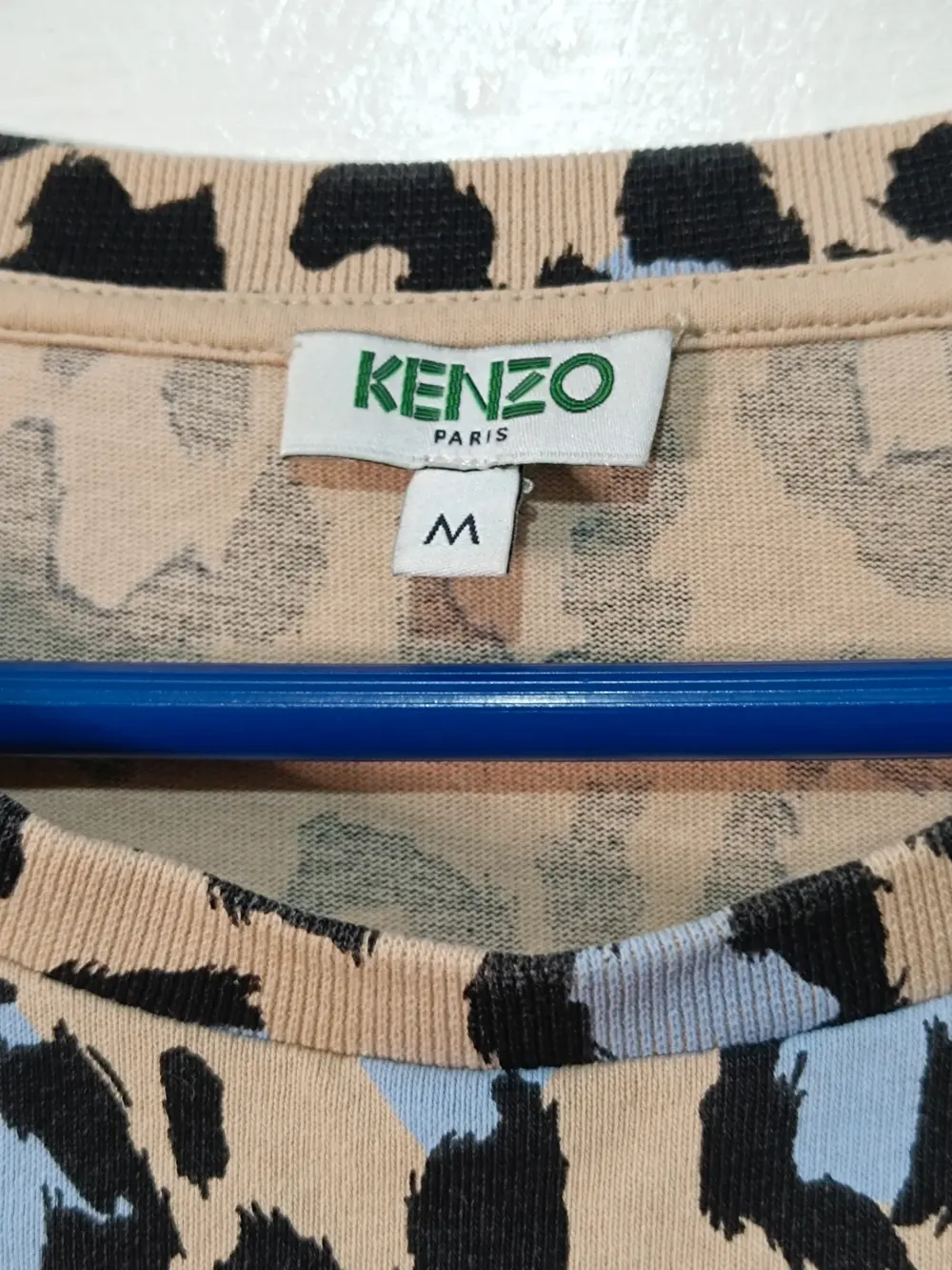 Camiseta KENZO Leopardo Azul y Beige - Talla M, foto 5