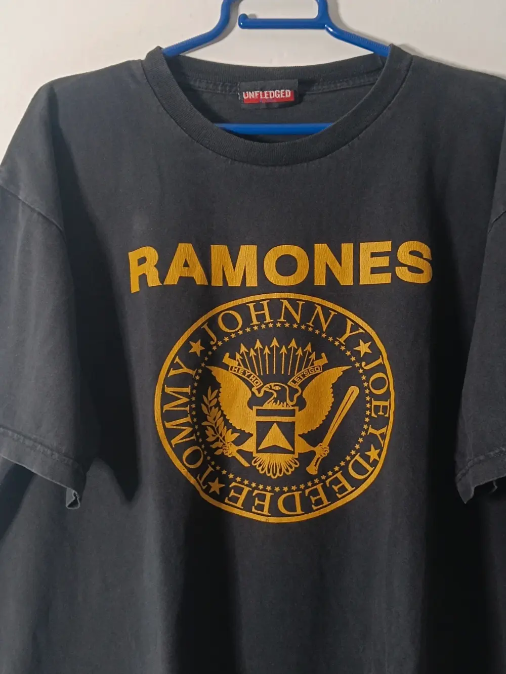 Camiseta Ramones Logo Dorado Vintage Wash Talla XL, foto 2