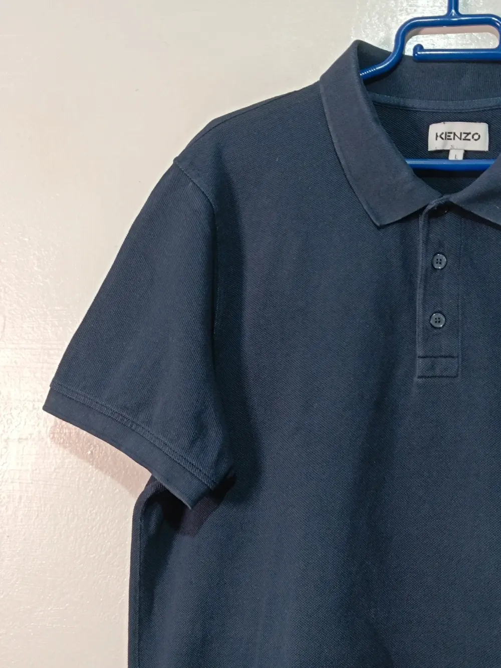 Polo KENZO Tiger Crest azul marino | Piqué algodón orgánico | Talla L | Made in Portugal, foto 3