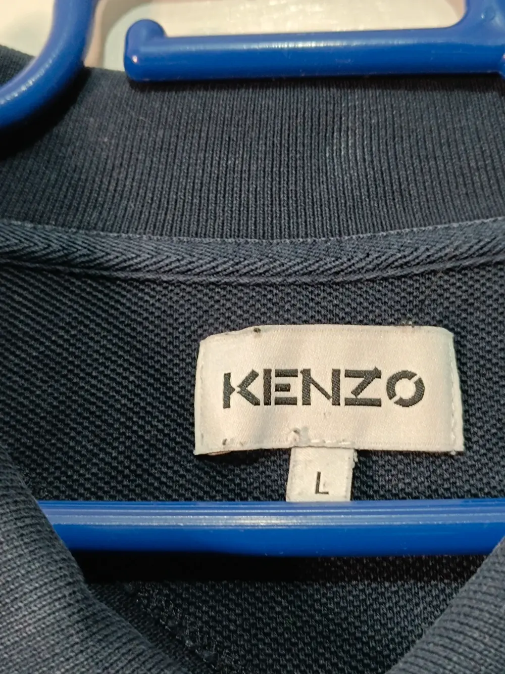Polo KENZO Tiger Crest azul marino | Piqué algodón orgánico | Talla L | Made in Portugal, foto 4