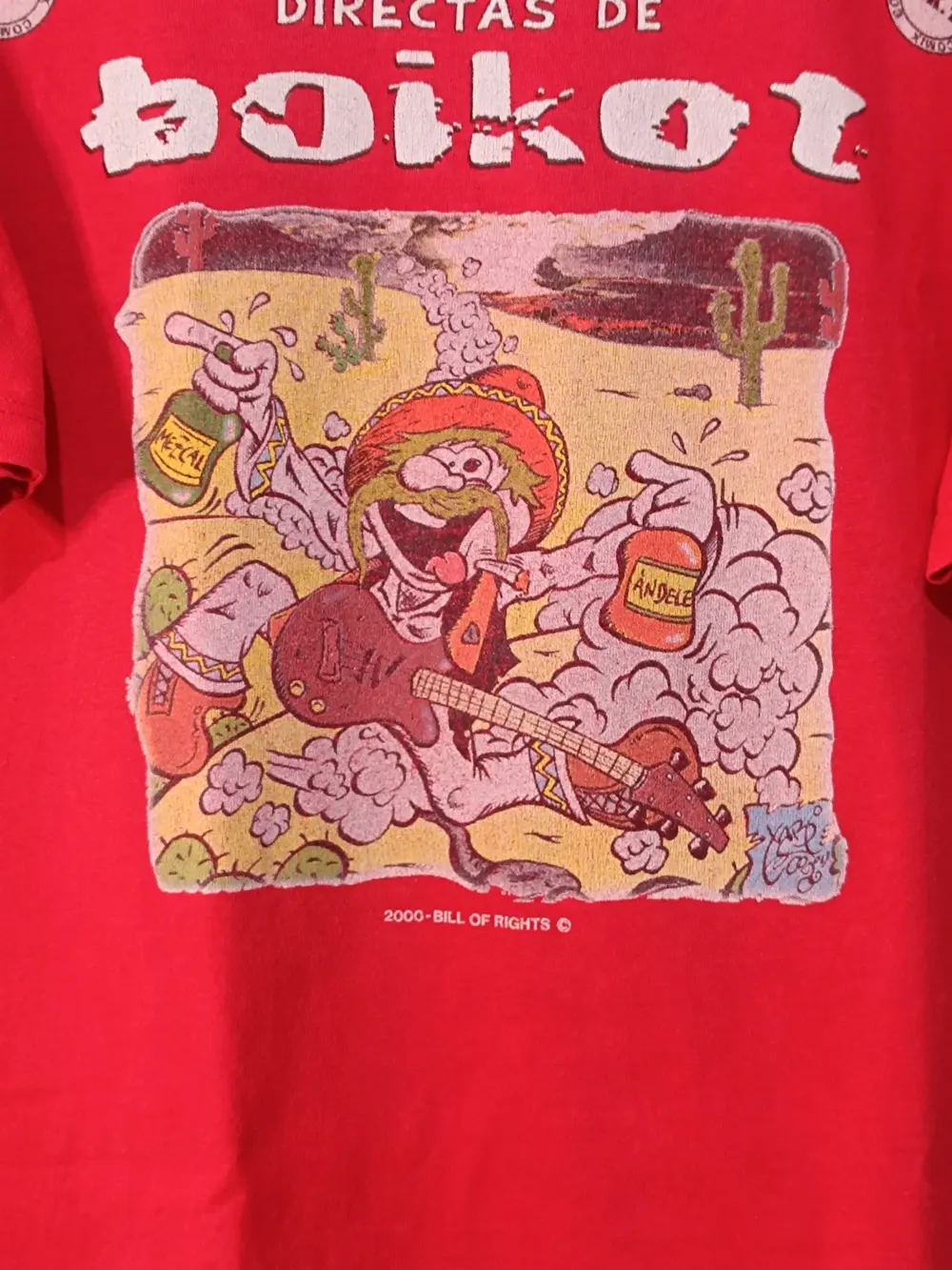 Camiseta Boikot "Historias Directas" 2000 | Vintage punk español | Hanes Beefy-T | Talla L, foto 3