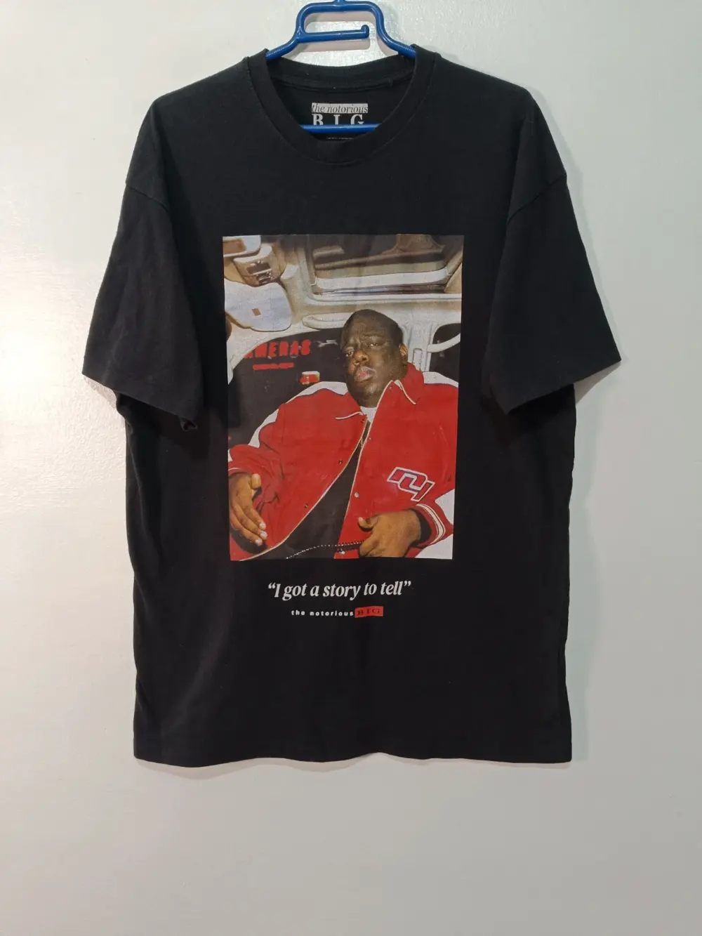 Camiseta The Notorious B.I.G. × Pull&Bear | "I Got a Story to Tell" | Talla L | Negra