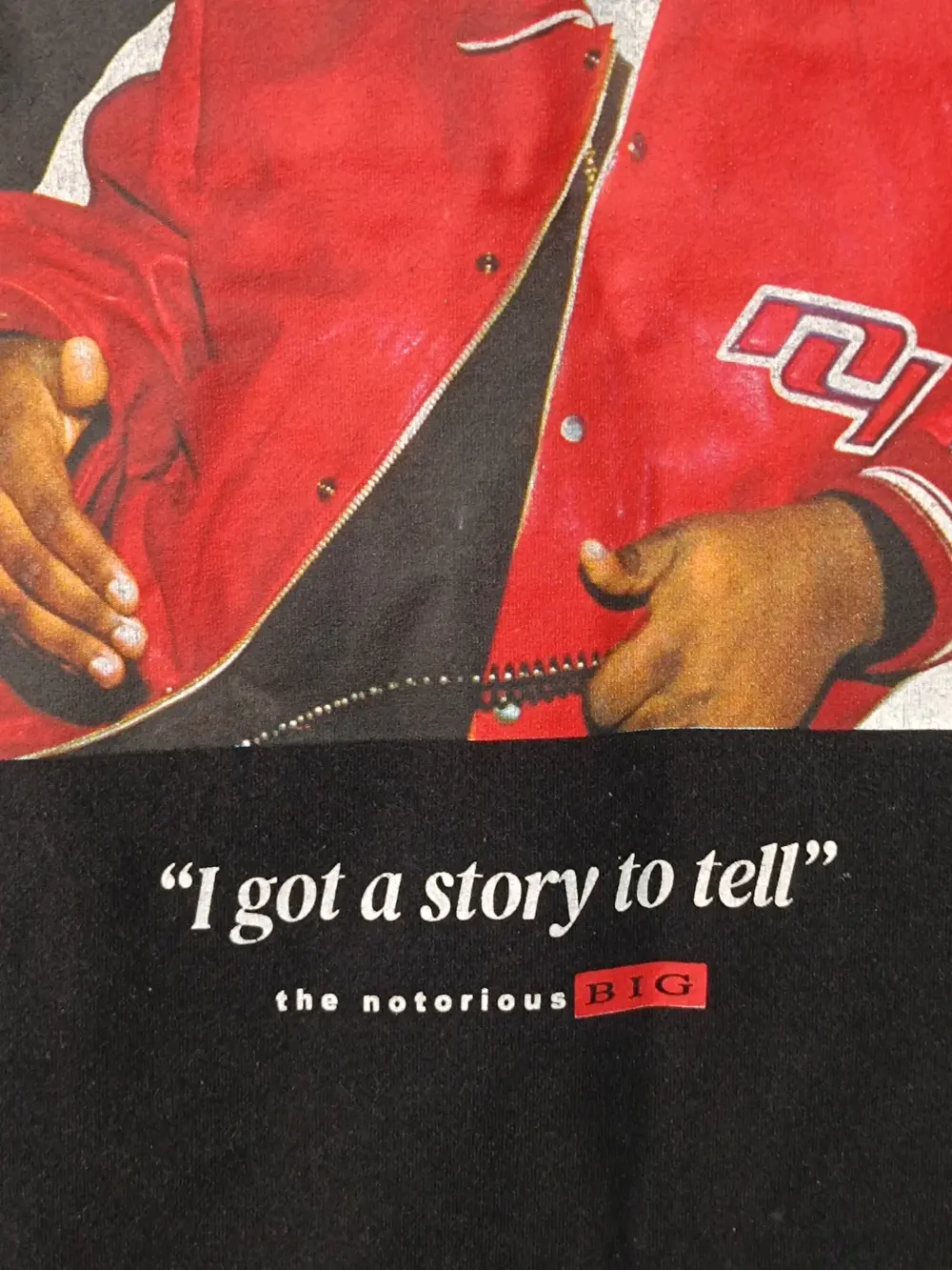 Camiseta The Notorious B.I.G. × Pull&Bear | "I Got a Story to Tell" | Talla L | Negra, foto 4