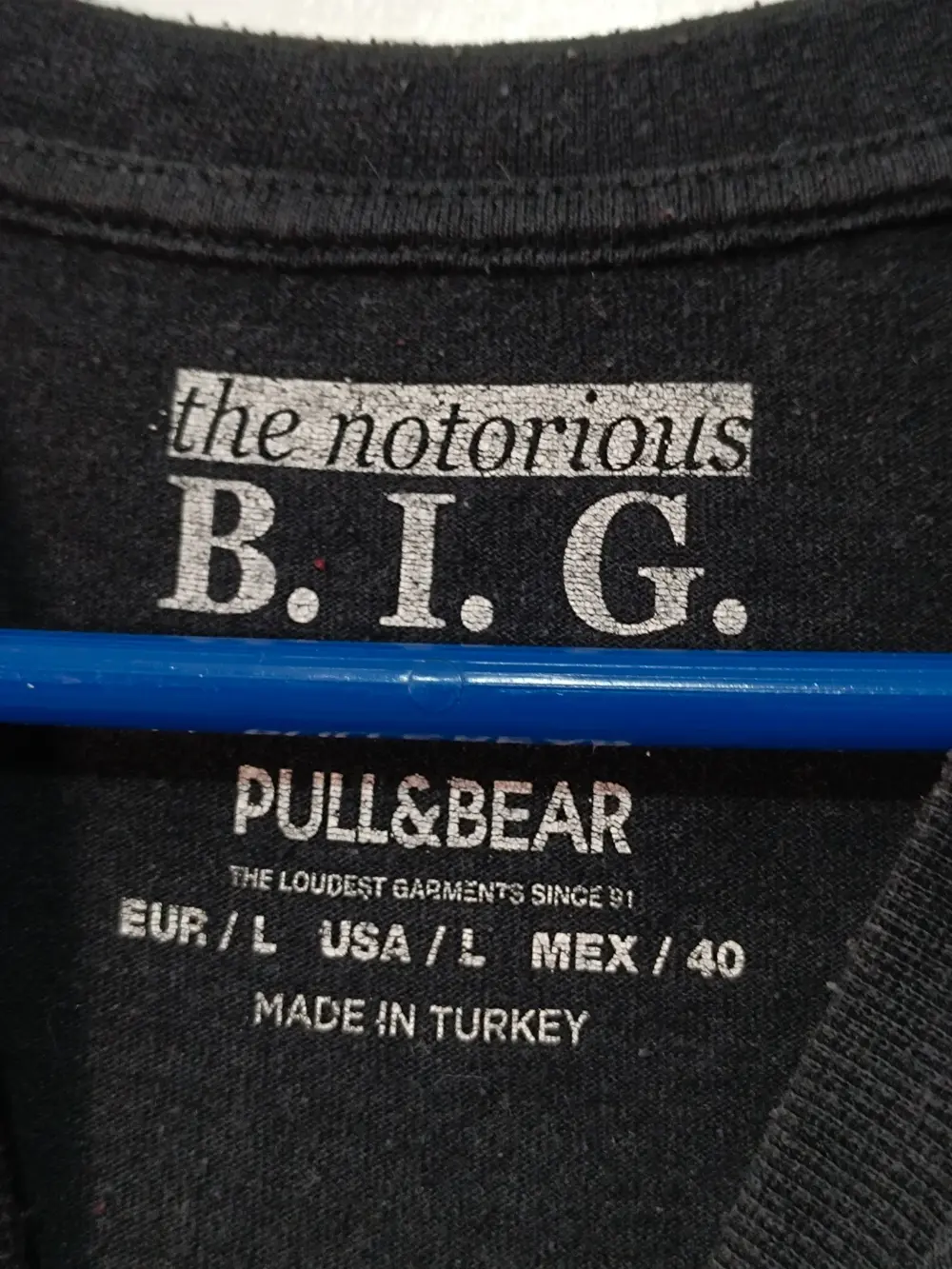 Camiseta The Notorious B.I.G. × Pull&Bear | "I Got a Story to Tell" | Talla L | Negra, foto 5