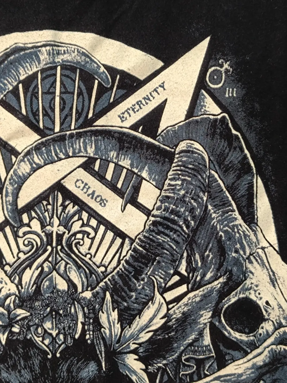 Camiseta Darkside Occult Baphomet Dark Art Eternity Chaos Gótico L, foto 4