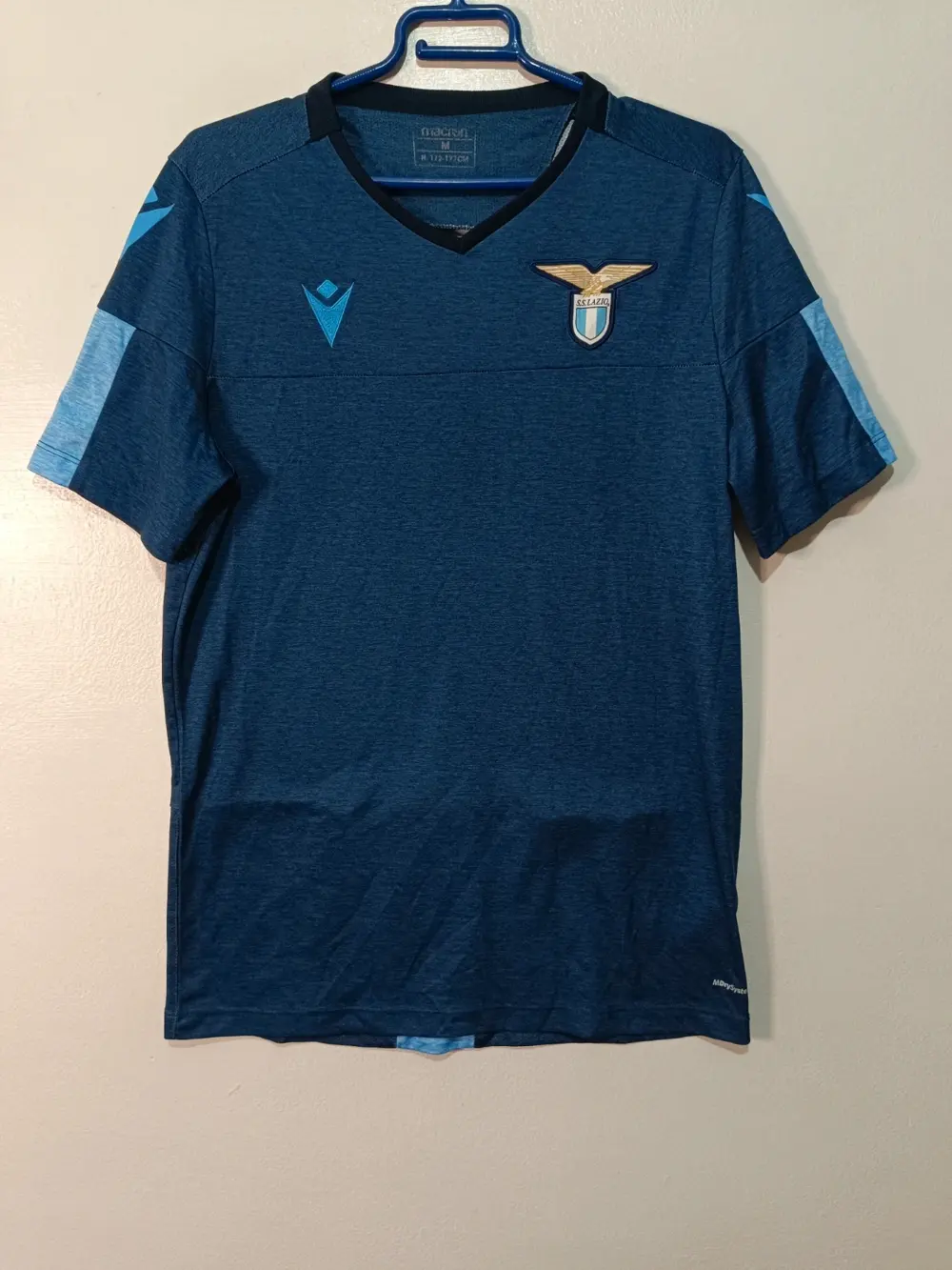Camiseta entrenamiento SS Lazio x Macron Azul marino | MDrySystem | Talla M | Oficial