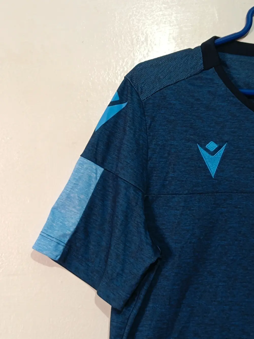 Camiseta entrenamiento SS Lazio x Macron Azul marino | MDrySystem | Talla M | Oficial, foto 5