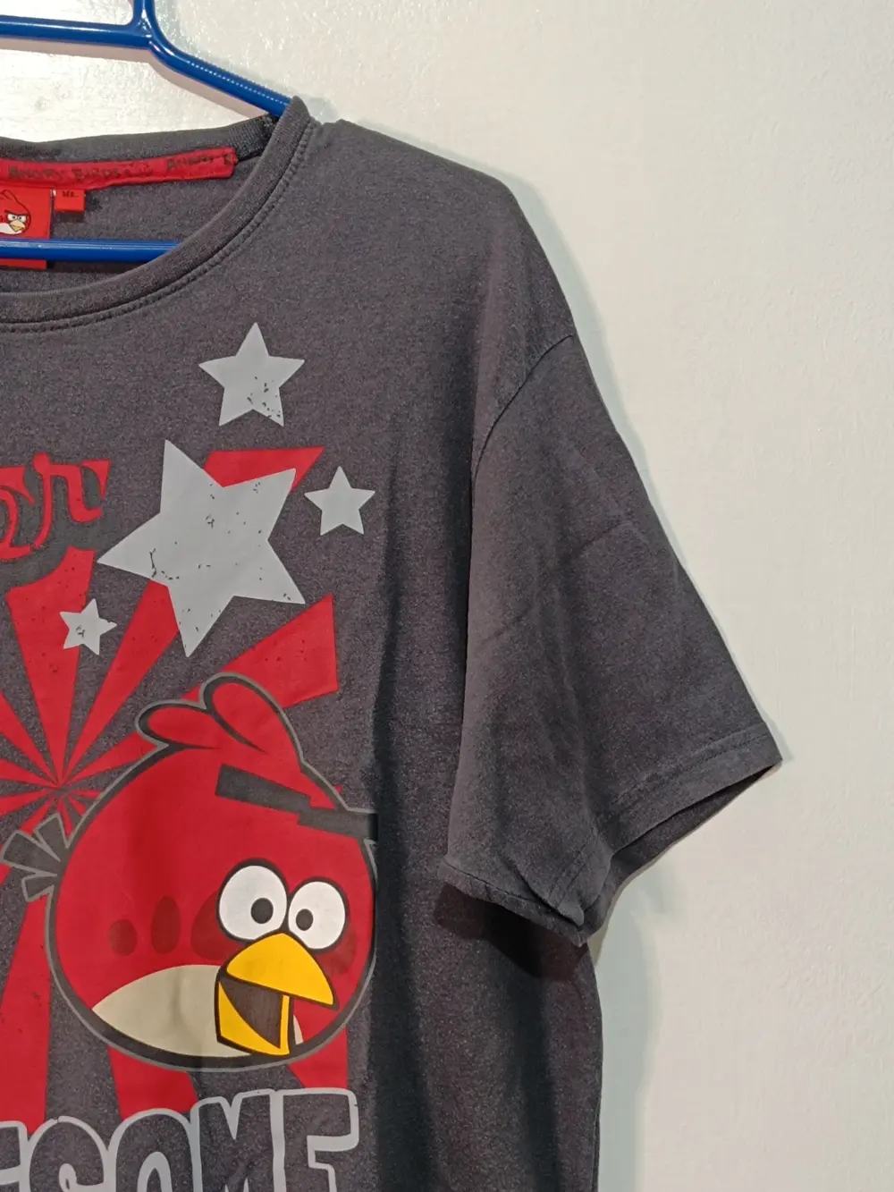 Camiseta Angry Birds oficial Rovio | "Super Awesome" | talla XL | gris marengo, foto 3