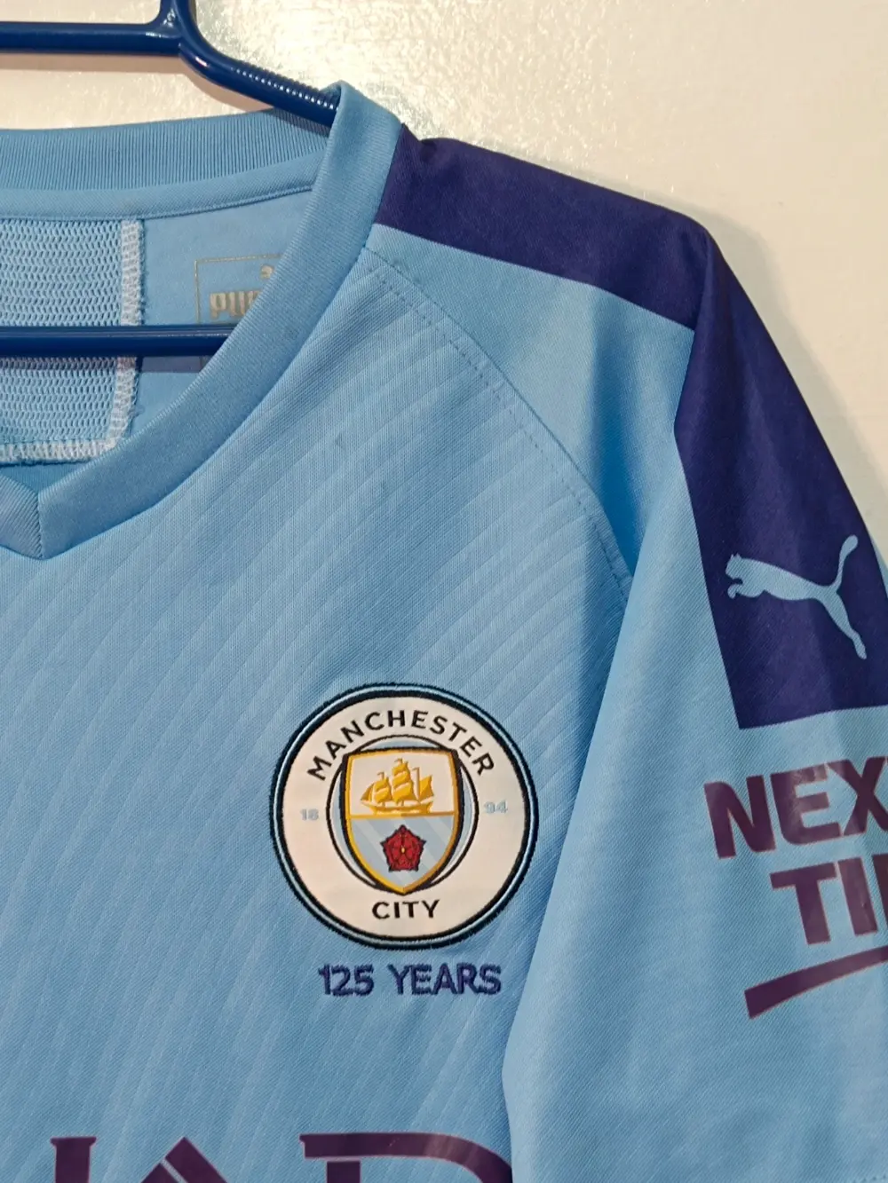 Camiseta Manchester City 2019/20 Local • De Bruyne #17 • Puma DryCell • Talla L, foto 5