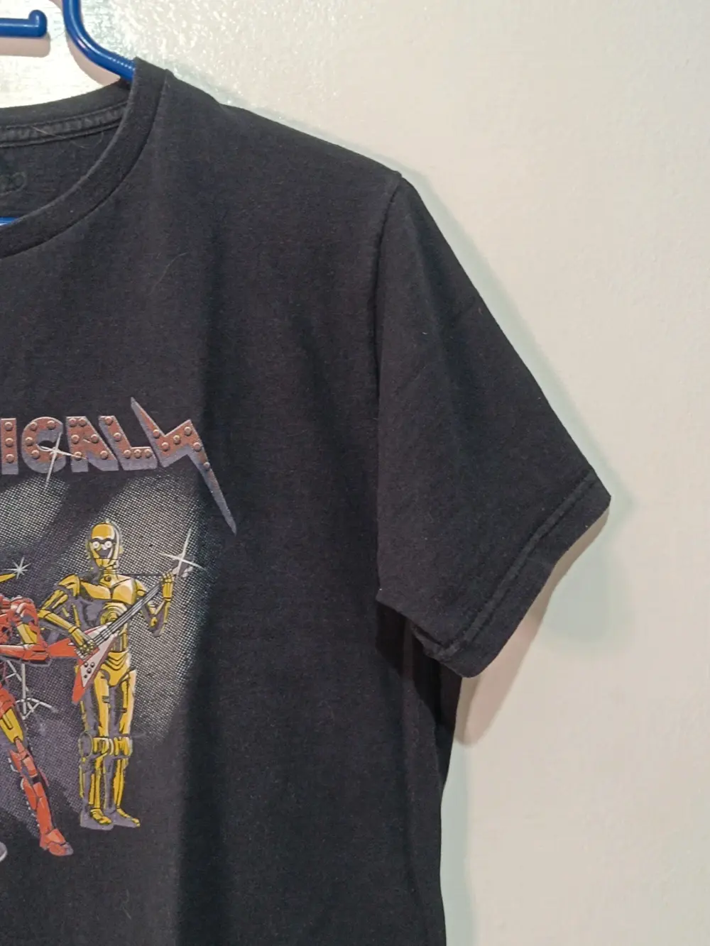 Camiseta Metallica x Star Wars x Futurama • "Metallically" • Robot Band • Vintage Tee • Talla L, foto 4