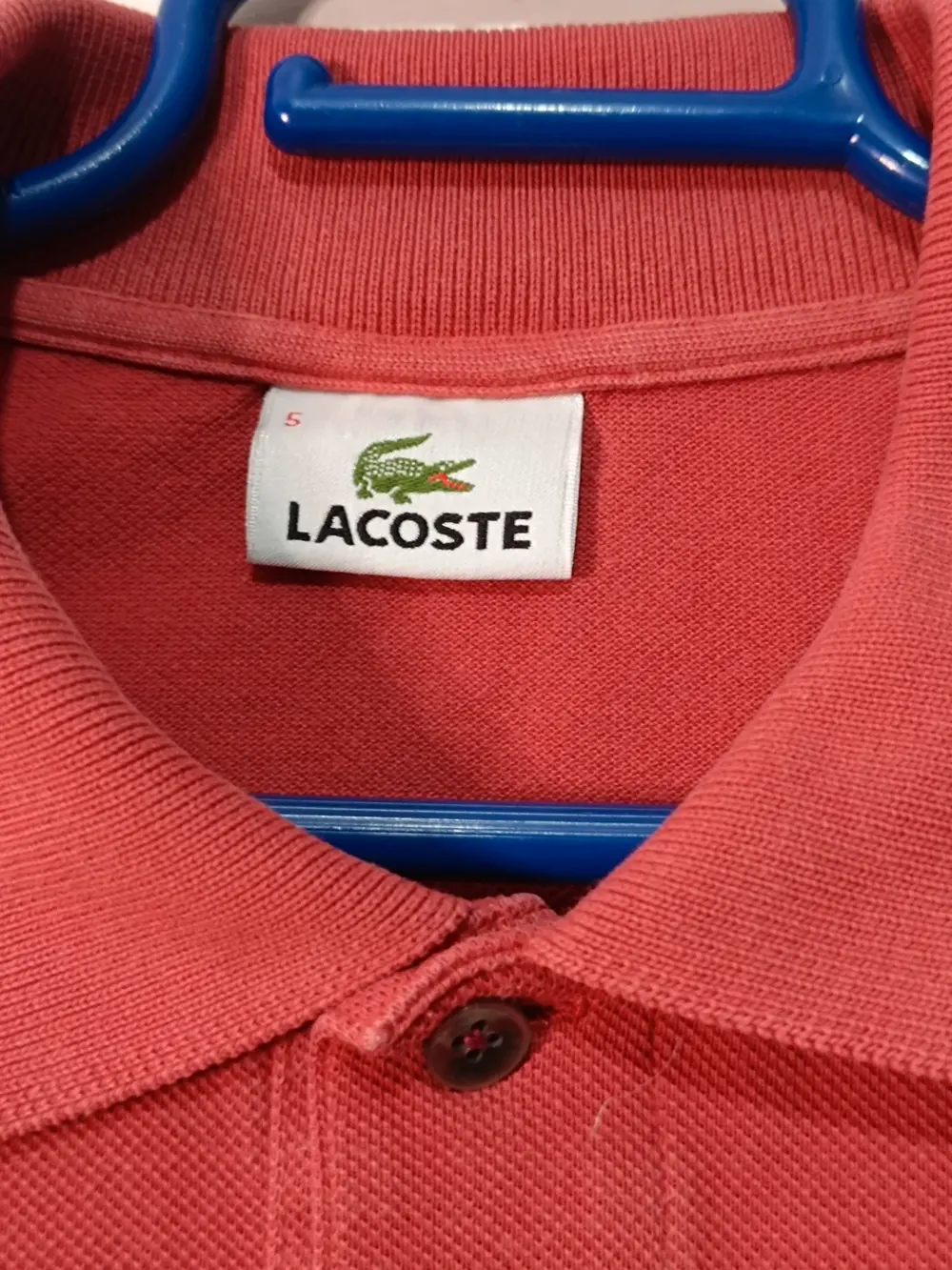 Polo manga corta vintage Lacoste talla 5 equivale a una L ver medidas, foto 4