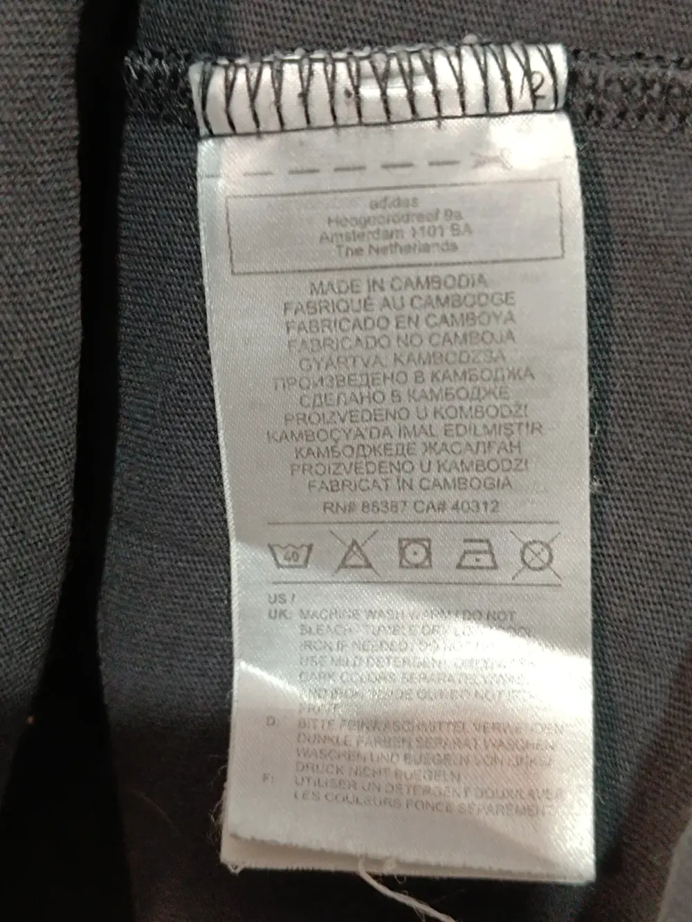 Camiseta adidas Originals | camiseta 3 rayas trefoil | negro faded | talla XL, foto 5