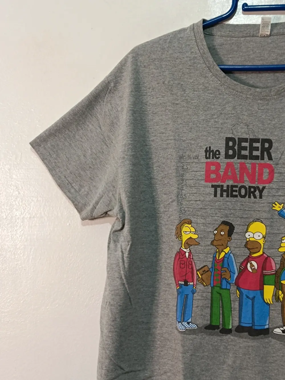 Camiseta Los Simpson "The Beer Band Theory" • Pampling • Crossover Humor • Unisex Talla L, foto 3